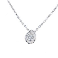 Collana Fanton Gioielli Donna PUNTO LUCE DIAMANTI in Oro Diamante 0.10 Ct COOR-187-52 - COOR-187-52